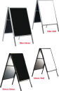 Kundenstopper Write On, 60 x 80 cm silber-schwarz