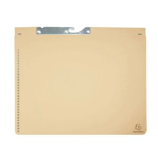 Exacompta Pendelhefter Karton chamois DIN A4 2x Amtsheftung / kaufmännische Heftung, 25 St.