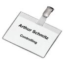 DURABLE Namensschilder mit Clip 9,0 x 6,0 cm, 25 St.