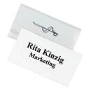 DURABLE Namensschilder mit Nadel 6,0 x 3,0 cm, 100 St.
