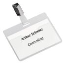 DURABLE Namensschilder mit Clip 9,0 x 6,0 cm, 25 St.