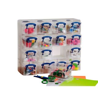 Really Useful Box Kleinteilemagazin 16x 0,3 l transparent 37,5 x 12,5 x 31,0 cm, 1 St.