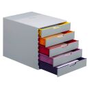 DURABLE Schubladenbox VARICOLOR®  dunkelgrau mit...