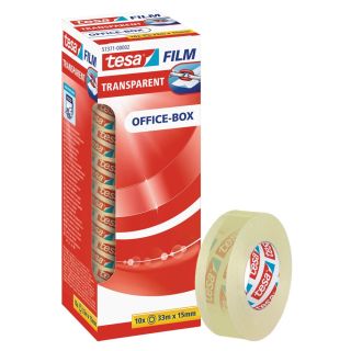 tesa OFFICE-BOX Klebefilm transparent 15,0 mm x 33,0 m 10 Rollen