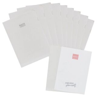 ELCO Sichthüllen Ordo transparent DIN A4 weiß glatt 80 g/qm, 10 St.