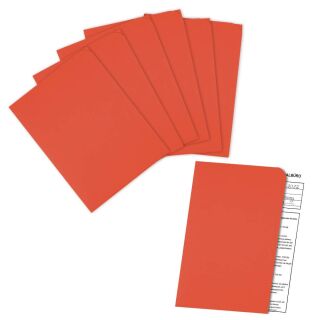 ELCO Sichthüllen Ordo discreta DIN A4 rot glatt 120 g/qm, 100 St.