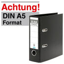 ELBA A5 Hochformat  Ordner schwarz Kunststoff 7,5 cm DIN...