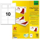 SIGEL Visitenkarten LP838 satiniert weiß 225 g/qm,...