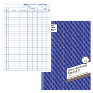 AVERY Zweckform Waren-/Rechnungs-Eingangsbuch Formularbuch 930, 1 St.