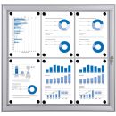 Showdown® Displays Schaukasten S alu 6x DIN A4 74,1 x...