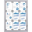 Showdown® Displays Schaukasten S alu 9x DIN A4 74,1 x...