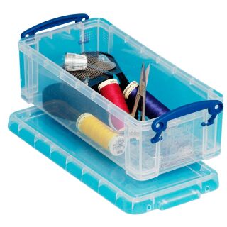 Really Useful Box Aufbewahrungsbox 0,9 l transparent 22,0 x 10,0 x 7,0 cm, 1 St.