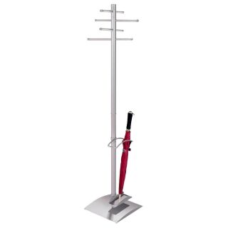 Kerkmann Kleiderständer Ästhet 30621114 silber Metall 8 Haken 37,0 x 180,0 cm, 1 St.