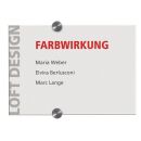 DURABLE Türschild CRYSTAL SIGN Acryl transparent DIN...