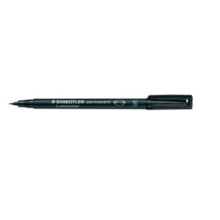 STAEDTLER Lumocolor Folienstifte schwarz 0,4 mm permanent, 10 St.