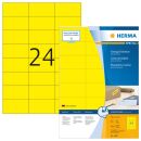 HERMA Etiketten 4406 gelb 70,0 x 37,0 mm, 100 Blatt
