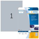 HERMA Folienetiketten 4117 silber 210,0 x 297,0 mm, 25 Blatt