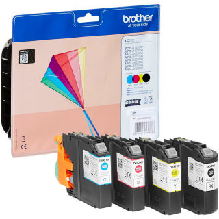brother LC-223BK/C/M/Y schwarz, cyan, magenta, gelb Druckerpatronen, 4er-Set