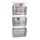 Zeller Wandprospekthalter Mesh silber DIN A4 3 Fächern 35,5 x 9,0 x 85,5 cm, 1 St.