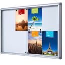Showdown® Displays Schaukasten SL B1 silber 8x DIN A4...