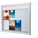 Showdown® Displays Schaukasten T LED silber 8x DIN A4...