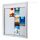 Showdown® Displays Schaukasten T LED silber 12x DIN A4 102,5 x 4,7 x 116,7 cm, 1 St.