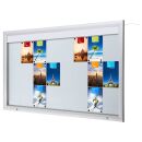 Showdown® Displays Schaukasten T LED silber 24x DIN...