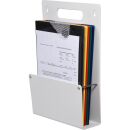 EICHNER Wandprospekthalter grau DIN A4 27,0 x 8,0 x 39,0...