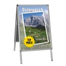 update displays Kundenstopper silber DIN A1 2 Fächer...