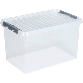 sunware Q-line Aufbewahrungsbox 72,0 l transparent 60,0 x 40,0 x 42,0 cm
