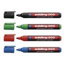 edding 300 Permanentmarker farbsortiert 1,5 - 3,0 mm, 4 St.