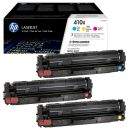 HP 410X (CF252XM) cyan, magenta, gelb Tonerkartuschen,...