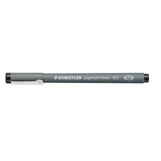 STAEDTLER pigment liner 308 Fineliner schwarz 0,5 mm, 1 St.