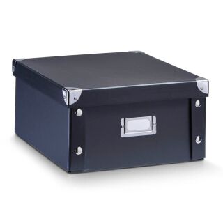 Zeller Aufbewahrungsbox 9,6 l schwarz 26,0 x 31,0 x 14,0 cm, 1 St.
