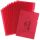 herlitz Sichthüllen DIN A4 rot genarbt 0,19 mm, 10 St.
