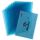 10 herlitz Sichthüllen Aktenhülle DIN A4 blau genarbt 0,19 mm