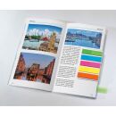 SIGEL Haftmarker transparent mit Clip Haftmarker farbsortiert 5x 25 Streifen