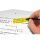 SIGEL Haftmarker transparent mit Clip Haftmarker farbsortiert 5x 25 Streifen
