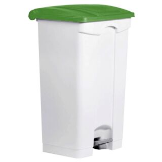 helit Mülleimer 90,0 l weiß, grün, 1 St.