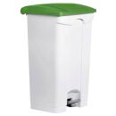 helit Mülleimer 90,0 l weiß, grün, 1 St.