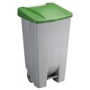 helit Mülleimer 120,0 l grau, grün, 1 St.