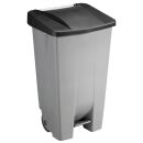 helit Mülleimer 120,0 l grau, schwarz, 1 St.