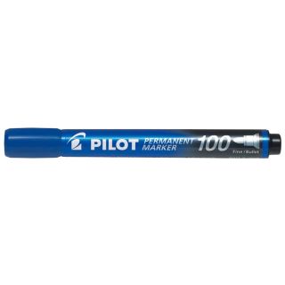 PILOT 100 Permanentmarker blau 1,0