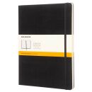 MOLESKINE Notizbuch Classic Collection fester Einband ca. DIN A4 liniert, schwarz Hardcover 192 Seiten, 1 St.
