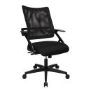 Topstar Bürostuhl New Smove, DS100A T200 Stoff schwarz, Gestell schwarz
