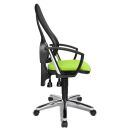 Topstar Bürostuhl Point 60 Netz Plus, G050 Stoff grün, Gestell chrom