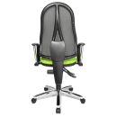 Topstar Bürostuhl Point 60 Netz Plus, G050 Stoff grün, Gestell chrom
