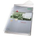LEITZ Prospekthüllen DIN A4 transparent genarbt 0,17...