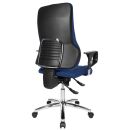 Topstar Bürostuhl Sitness 55, SD69X L58 Stoff blau, Gestell chrom