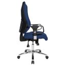 Topstar Bürostuhl Sitness 55, SD69X L58 Stoff blau, Gestell chrom